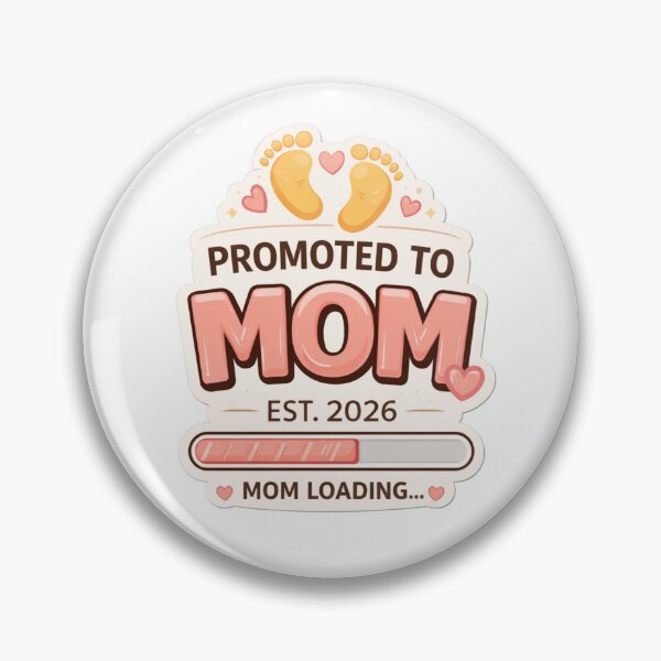 Item preview, Promoted To Mom Est 2026 Mom Loading Pregnancy Announcement Cute Mom To Be Gift designed and sold by SzyMazDesign.