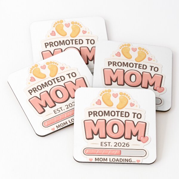 Item preview, Promoted To Mom Est 2026 Mom Loading Pregnancy Announcement Cute Mom To Be Gift designed and sold by SzyMazDesign.