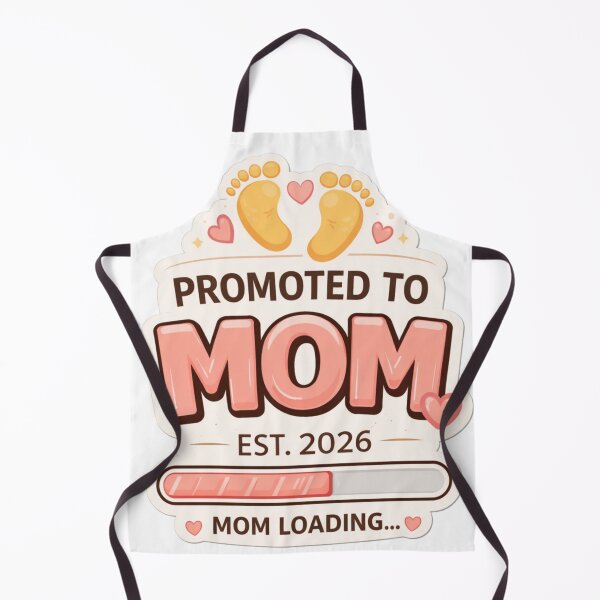 Item preview, Promoted To Mom Est 2026 Mom Loading Pregnancy Announcement Cute Mom To Be Gift designed and sold by SzyMazDesign.