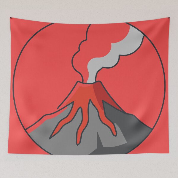 Item preview, Minimalist Volcano Eruption Magma Illustration designed and sold by BestChoiceService.