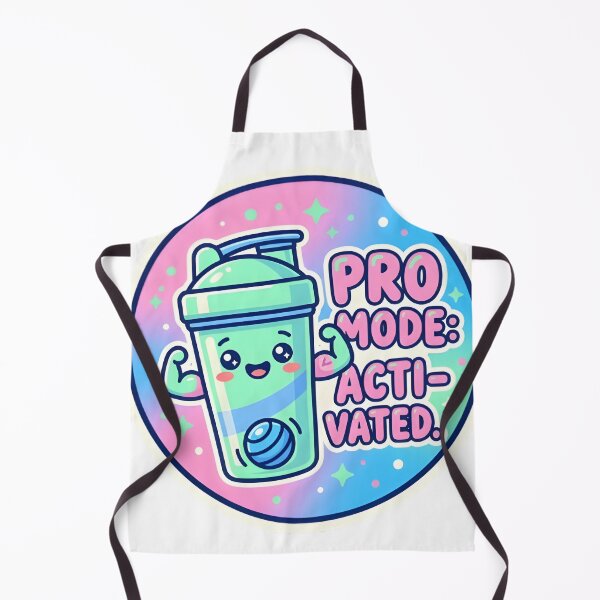Item preview, Pro Mode Activated Kawaii Protein Shaker Sticker designed and sold by PuddlePixels.