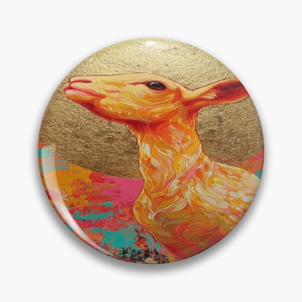 Item preview, The Aureate Fawn: Guardian of the Gilded Bloom designed and sold by Overthinker9.