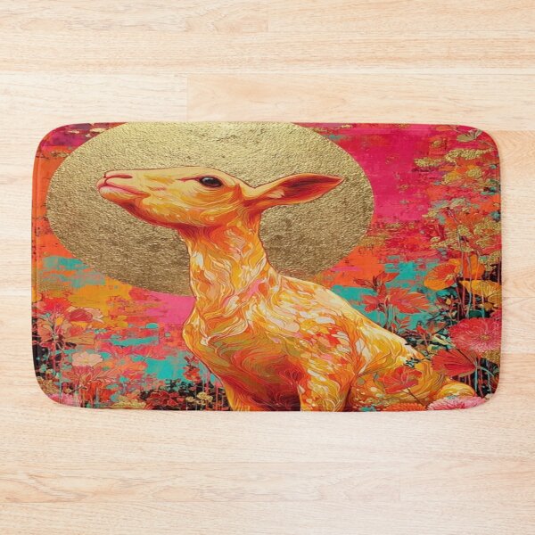 Item preview, The Aureate Fawn: Guardian of the Gilded Bloom designed and sold by Overthinker9.