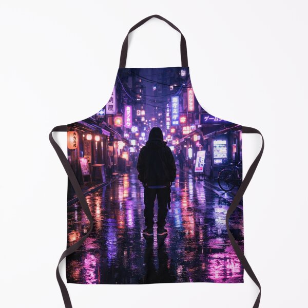 Item preview, Cyberpunk Neon Rain Alley – Futuristic Urban Night Aesthetic designed and sold by irfanshikh.