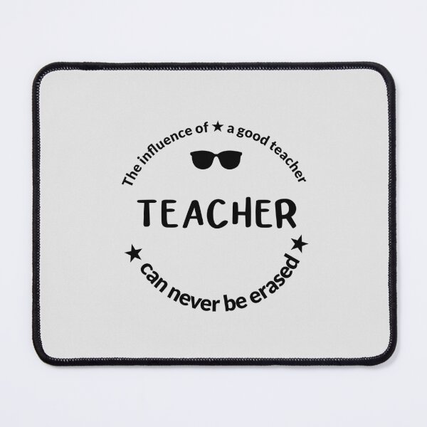 Item preview, The Influence of a Good Teacher Can Never Be Erased - Minimalist Typography designed and sold by marialoudesigns.