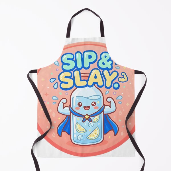 Item preview, Sip and Slay Kawaii Hydration Hero Sticker designed and sold by PuddlePixels.