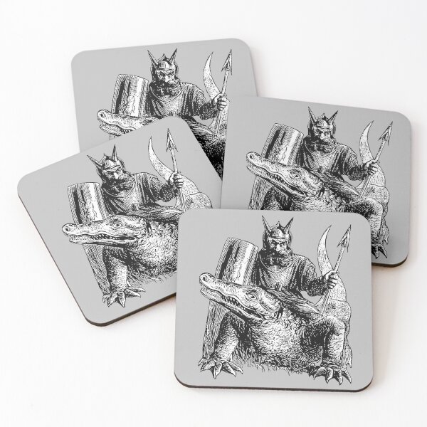 Item preview, Demon Or Spirit Mounted On A Crocodile Stallos designed and sold by taiche.