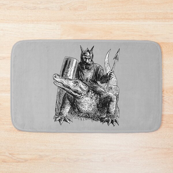 Item preview, Demon Or Spirit Mounted On A Crocodile Stallos designed and sold by taiche.