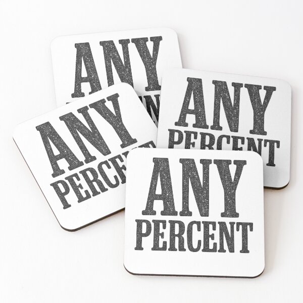 Item preview, Any Percent Speedrun Vintage Grunge Typography Tee designed and sold by Roseyteedesigns.