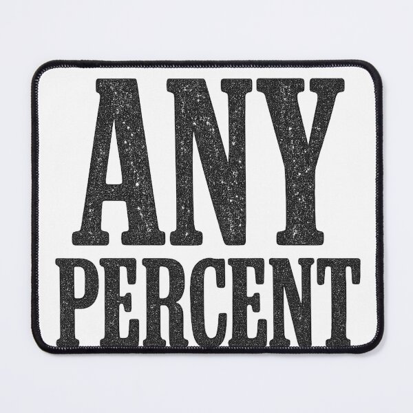 Item preview, Any Percent Speedrun Vintage Grunge Typography Tee designed and sold by Roseyteedesigns.