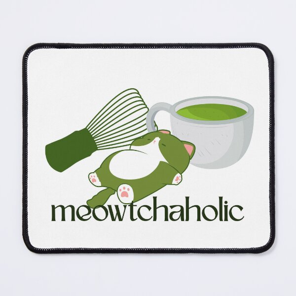 Item preview, meowtchaholic : a cat had too much matcha designed and sold by Niji Hibana.
