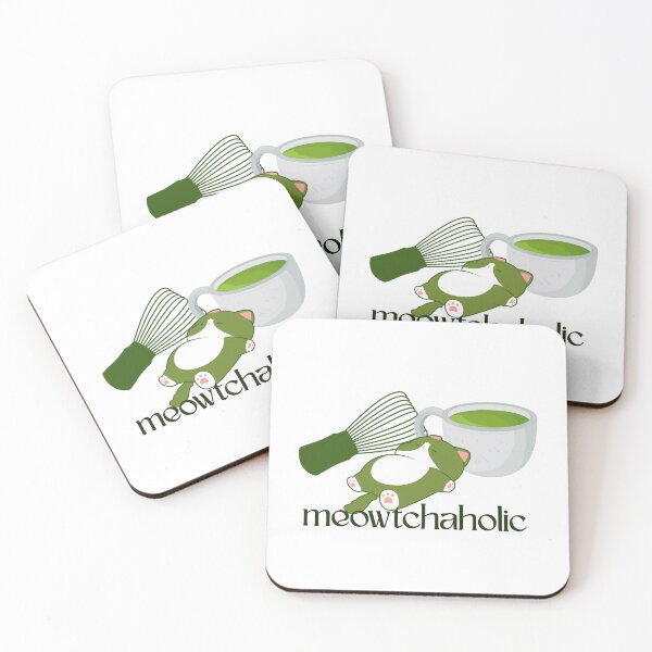 Item preview, meowtchaholic : a cat had too much matcha designed and sold by Niji Hibana.