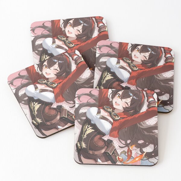 Item preview, Amber Genshin Impact Winking Action Pose With Bunny Motif designed and sold by 108Recordings.