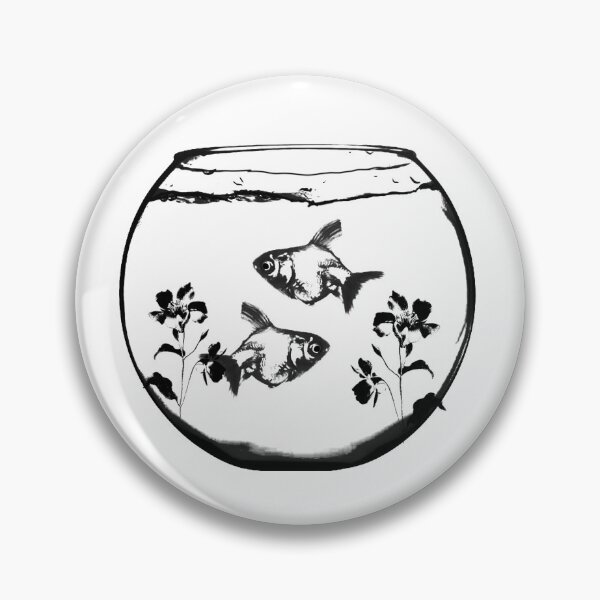 Item preview, Fish in aquarium aesthetic black and white designed and sold by EyesOfLiv.