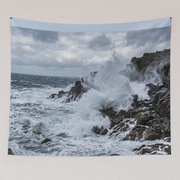 Item preview, Waves crashing against the rocks. designed and sold by Malisa345.