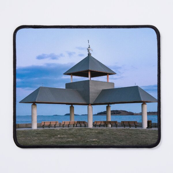 Item preview, Coastal Pavilion Oceanfront Gazebo Blue Sky New England Photography designed and sold by MDCCo.