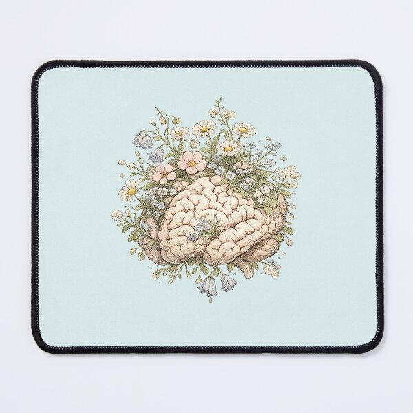Item preview, Botanical Brain Self Care Cottagecore Wildflowers designed and sold by Bratak.
