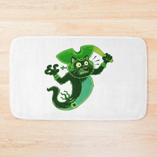 Item preview, Angry Green Chaos Cat with Axe – Funny Meme Sticker designed and sold by ZenvyraLab.