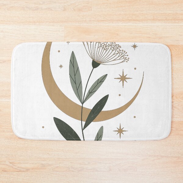 Item preview, Celestial Moon Flower and Stars Boho Aesthetic designed and sold by BestChoiceService.