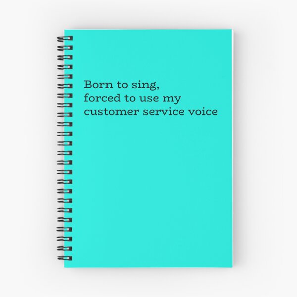 Item preview, Born to Sing, Forced to Use My Customer Service Voice – Work Humor Quote designed and sold by hhells.