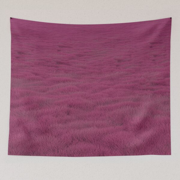 Item preview, Magenta Grass Field – Minimalist Abstract Landscape designed and sold by Midnight Veil Designs.