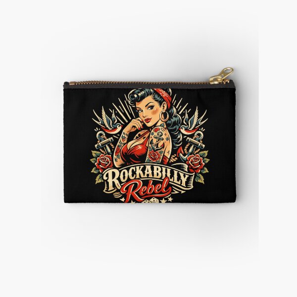 Item preview, Rockabilly Rebel: Pin-Up with Old School Tattoo designed and sold by Pineapple-Tree.