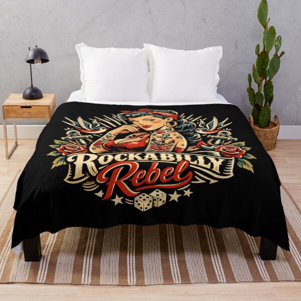 Item preview, Rockabilly Rebel: Pin-Up with Old School Tattoo designed and sold by Pineapple-Tree.