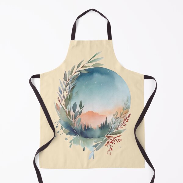 Item preview, Harmony of Nature Peaceful Watercolor Landscape designed and sold by MoxisWatercolor.