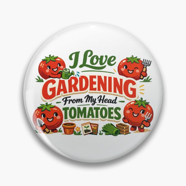 Item preview, I Love Gardening From My Head Tomatoes Shirt designed and sold by Pineapple-Tree.
