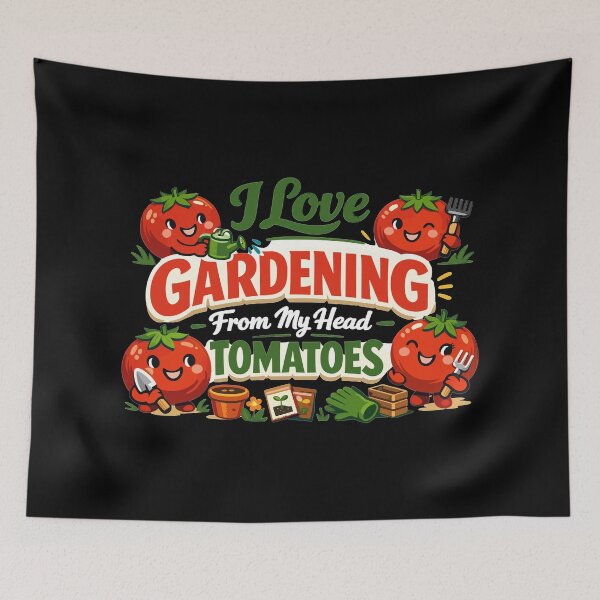 Item preview, I Love Gardening From My Head Tomatoes Shirt designed and sold by Pineapple-Tree.