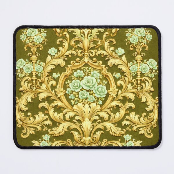 Item preview, Gold Rococo & Mint Green Roses designed and sold by DesignsByPrnces.