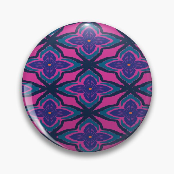 Item preview, Deep purple tribal geometric diamond motif  designed and sold by AdesignbyG.