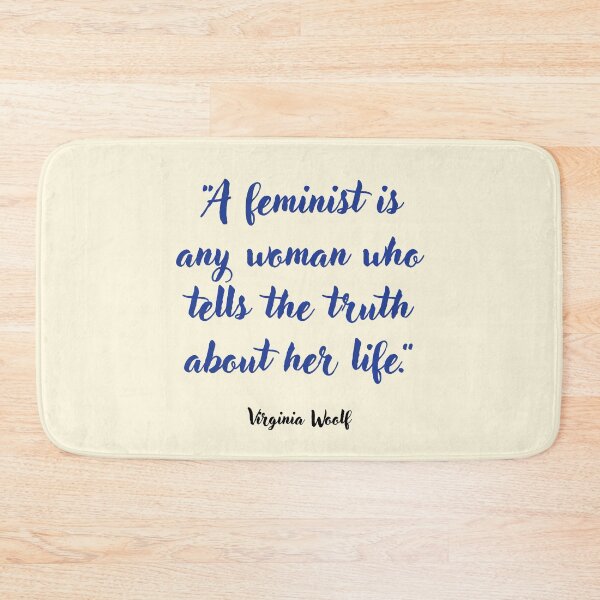 Item preview, A feminist is any woman . . . Virginia Woolf Quotation designed and sold by CharlottePlaceArt.