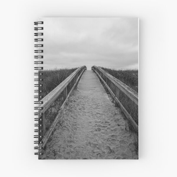 Artikelvorschau, Strandpromenade von Cape Cod, Schwarz-Weiß-Fotografie, Küste Neuenglands entworfen und verkauft von MDCCo.