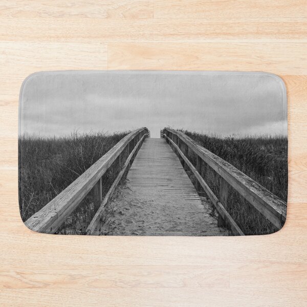 Item preview, Cape Cod Beach Boardwalk Black White Photography New England Coastal designed and sold by MDCCo.
