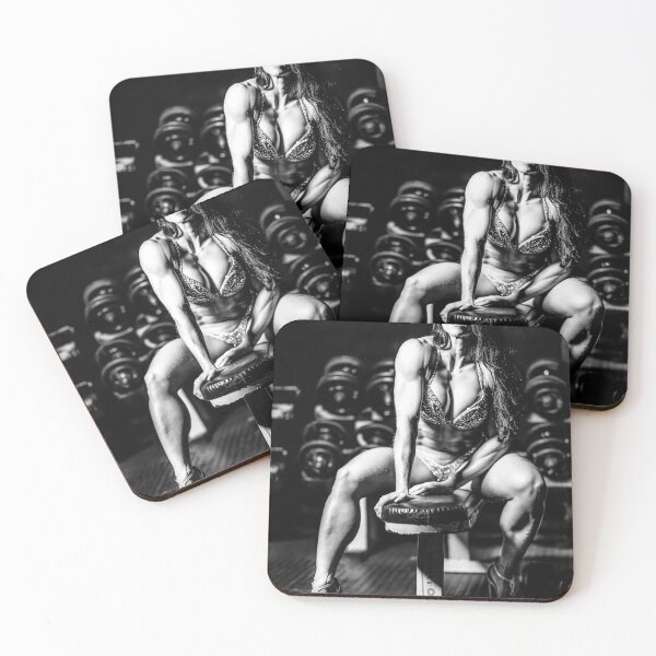 Item preview, Woman fitness model black and white # 001 designed and sold by loveling.