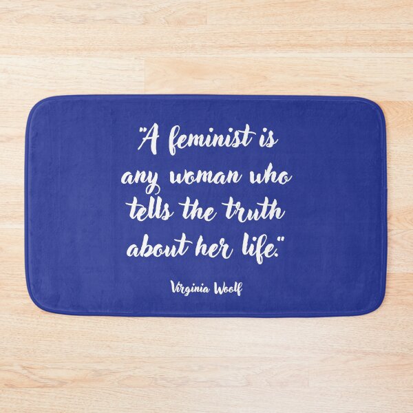 Item preview, A feminist is any woman . . . Virginia Woolf Quotation designed and sold by CharlottePlaceArt.