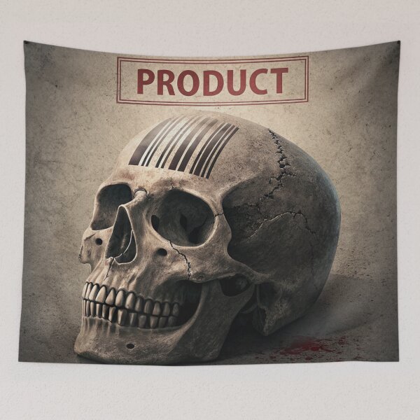 Item preview, Product of Society – Barcode Skull Concept designed and sold by LordOfWear.