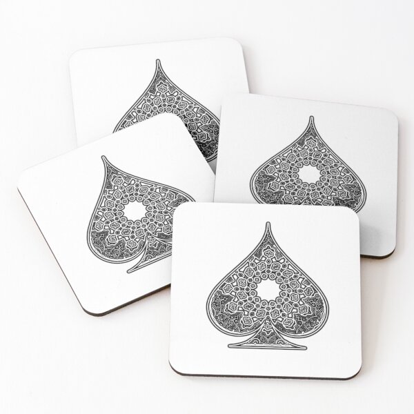 Item preview, BLACK WHITE SPADE BANDANA designed and sold by EPIC DESIGN PROS.
