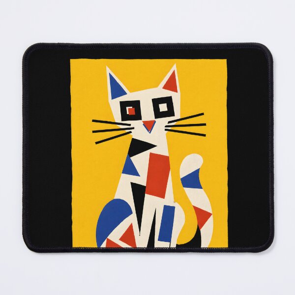 Item preview, Geometric Abstract Cat Piet Cat designed and sold by THREE LITTLE BEANS.