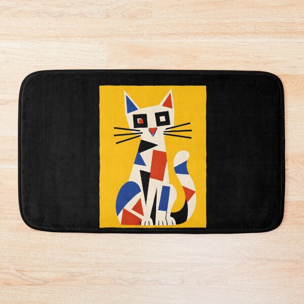 Item preview, Geometric Abstract Cat Piet Cat designed and sold by THREE LITTLE BEANS.