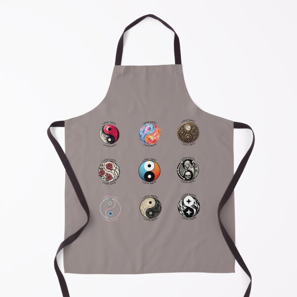 Item preview, Love Hate Yin Yang Art Collection: 9 Unique Aesthetic Designs (Steampunk, Gothic, Floral & More) designed and sold by SideKickCreates.