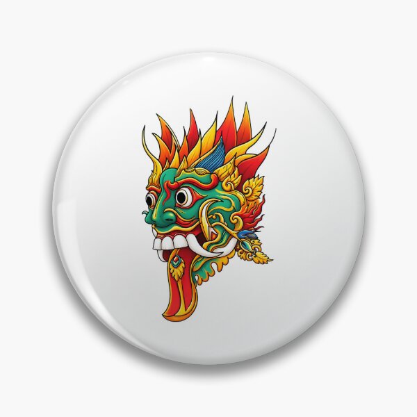 Item preview, Colouful Devil face With Long Tongue Sticker designed and sold by vikyky.
