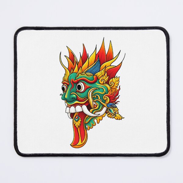 Item preview, Colouful Devil face With Long Tongue Sticker designed and sold by vikyky.