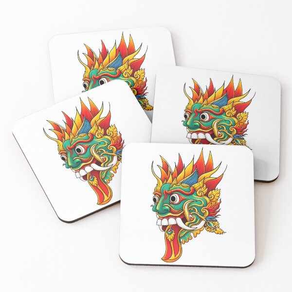 Item preview, Colouful Devil face With Long Tongue Sticker designed and sold by vikyky.