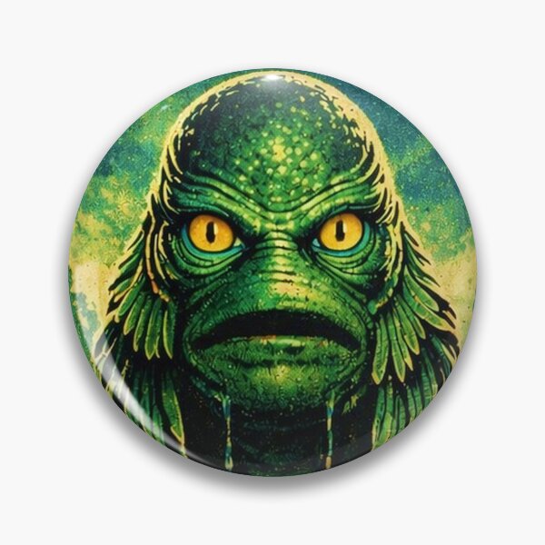 Item preview, The Creature Strikes Retro Style Art designed and sold by judgehydrogen.