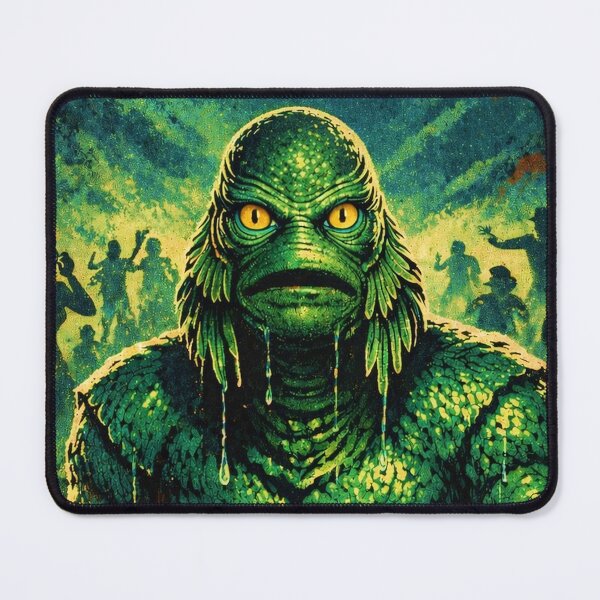 Item preview, The Creature Strikes Retro Style Art designed and sold by judgehydrogen.