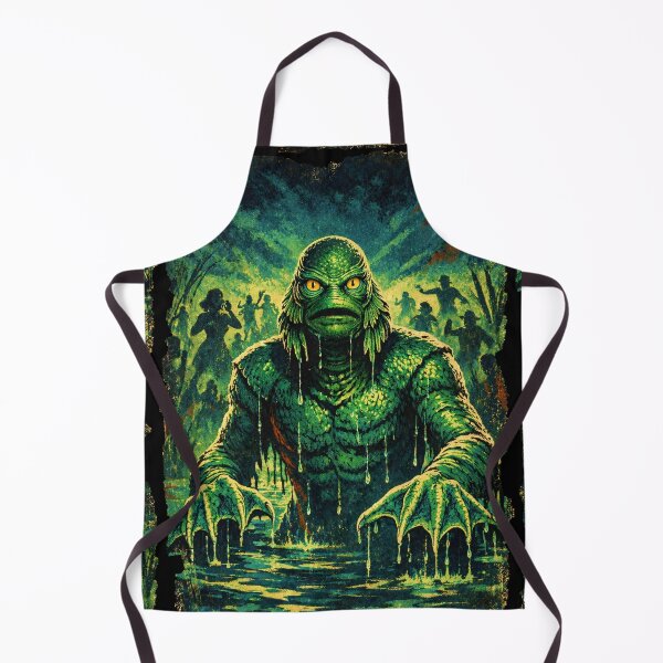 Item preview, The Creature Strikes Retro Style Art designed and sold by judgehydrogen.