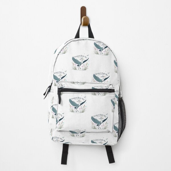 Item preview, Protect Their Sky Heron T-Shirt – Elegant Bird Conservation Wildlife Design for Nature Lovers & Eco Friendly Gift Buyers designed and sold by GemBob Creations.