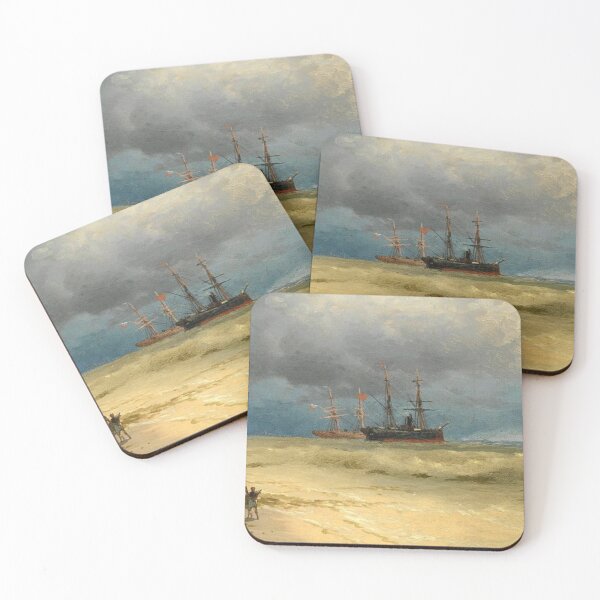 Item preview, Two Ships Anchored off a Beach designed and sold by SharonTheFirst.